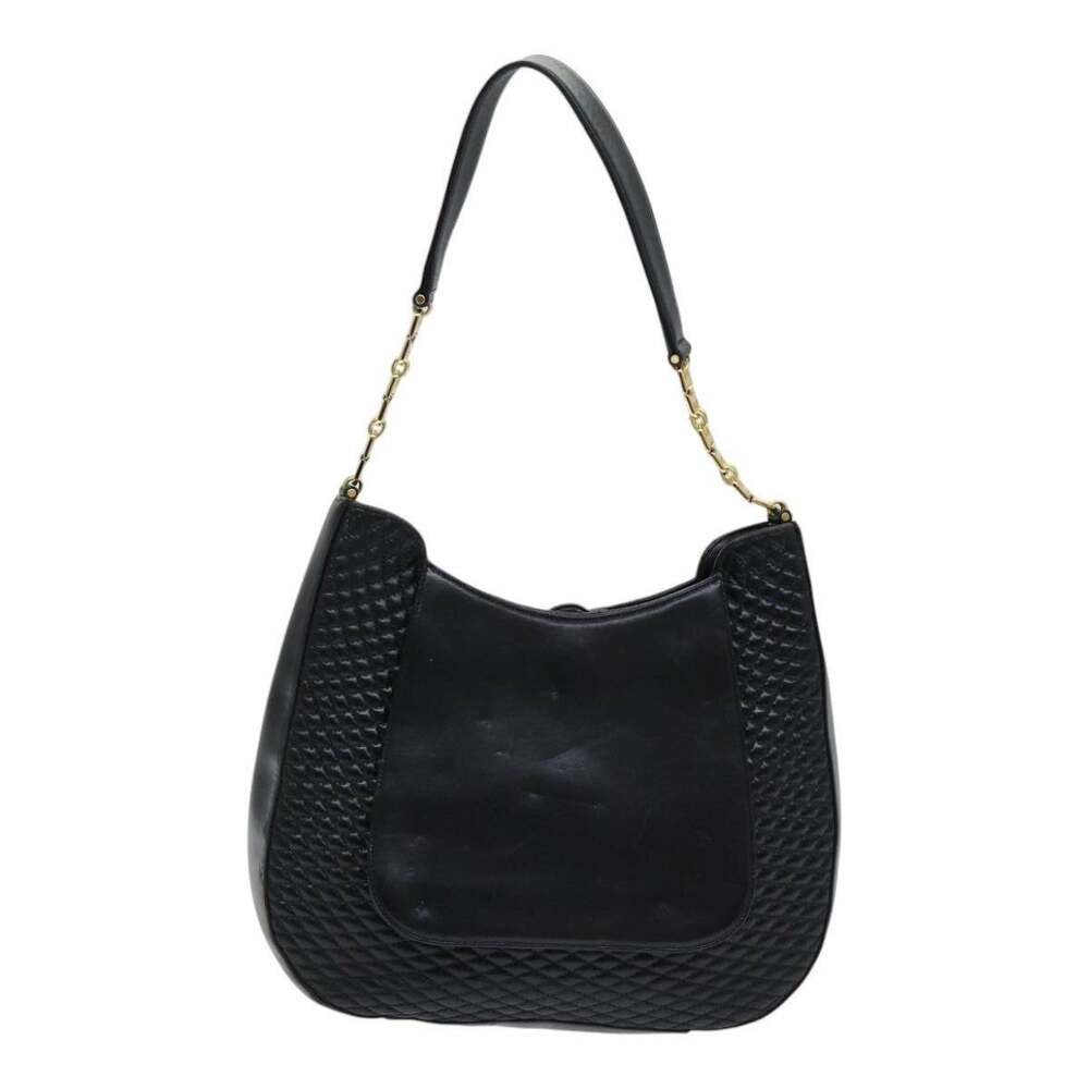 Bally Leather Shoulder Bag Black
